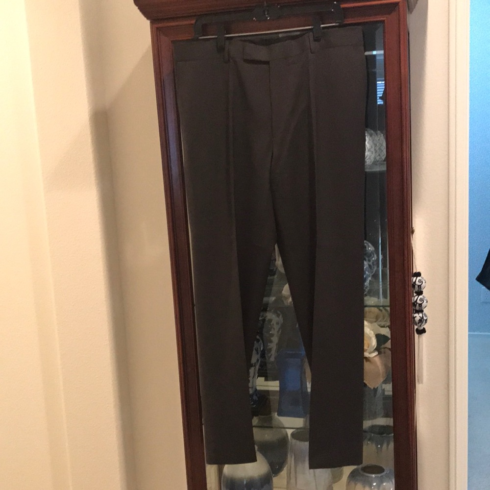 Hugo Boss dark brown dress slacks